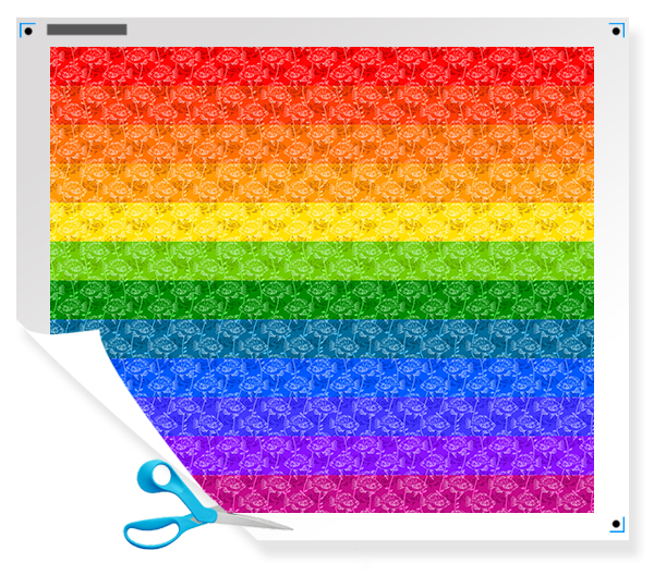 Color Wheel Fish - cheater quilt fabric