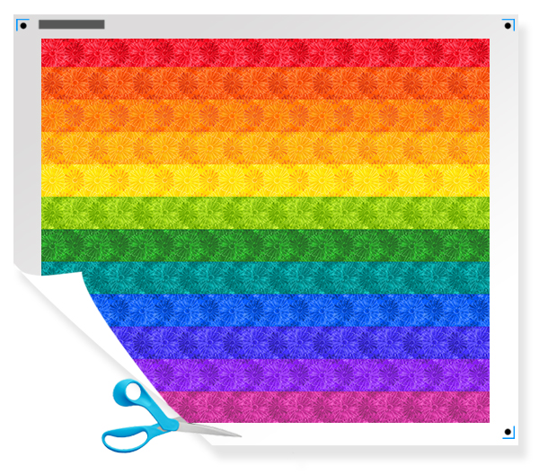 Jelly Roll Color Wheel strips - cheater quilt fabric