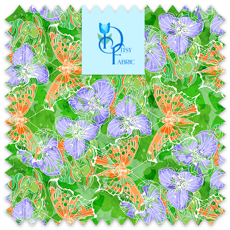 Comma butterfly on a Spiderwort Blossom.