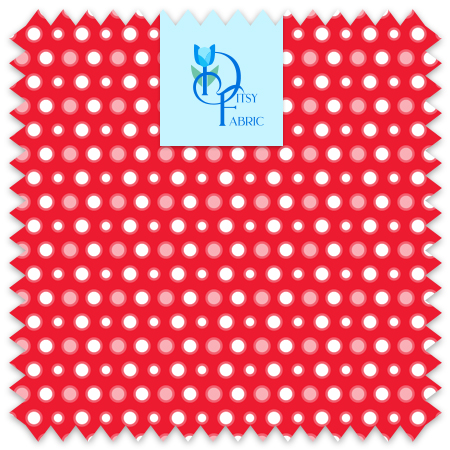 Two sizes of micro dots on a red background. geometric lattice.