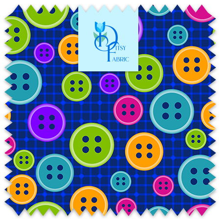 Bright buttons on a blue background.
